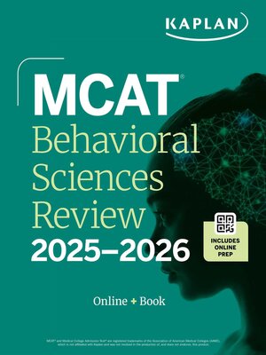 cover image of MCAT Behavioral Sciences Review 2025-2026